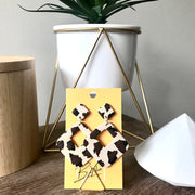 Double Diamond Dangles - Leopard
